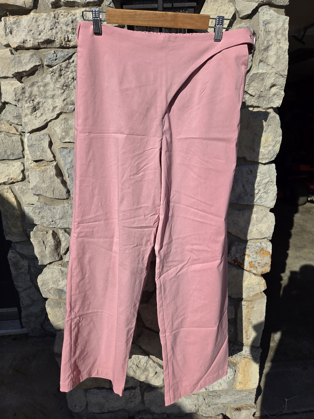 Light Pink Wide Leg Trousers